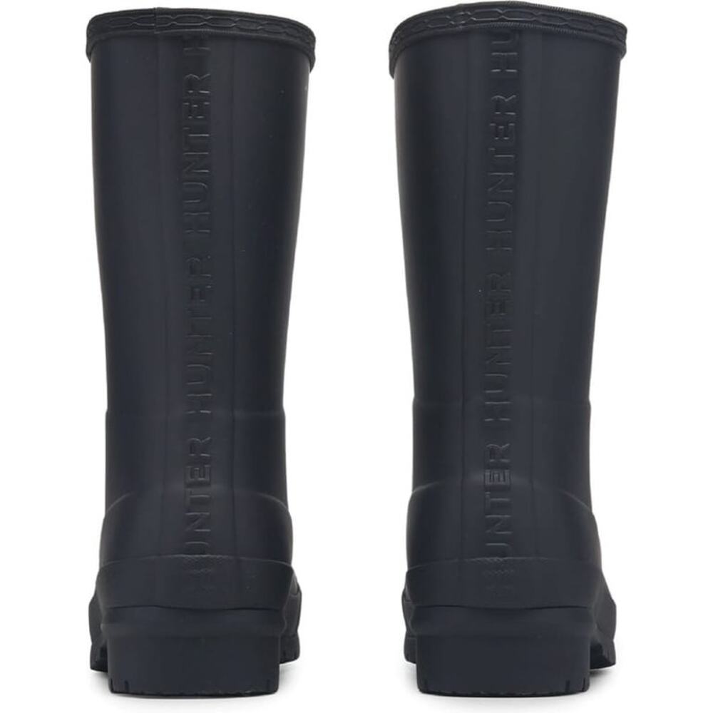 Hunter Womens Original Short Waterproof Black Matte Rain Boots 9 LIKE NEW - Picture 7 of 7
